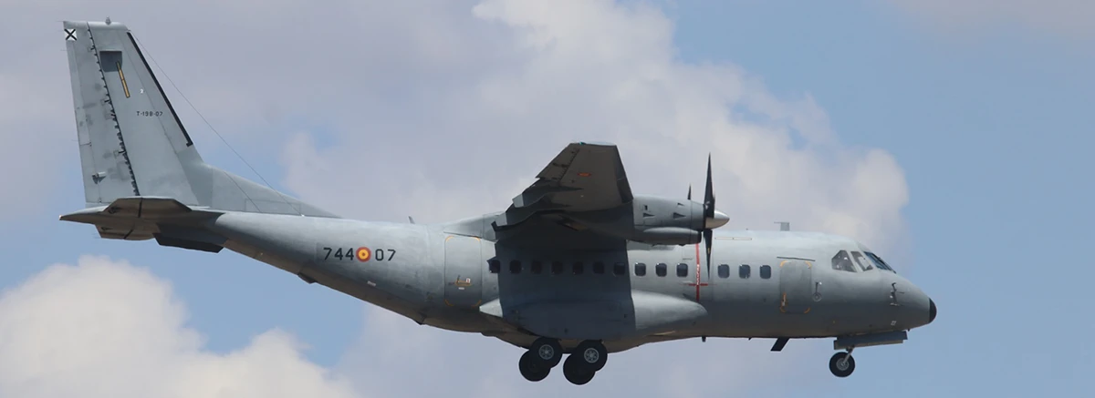 Uno de los 20 CN235 que adquiri el Ejrcito del Aire entre 1989 y 1993 (foto Julio Maz).